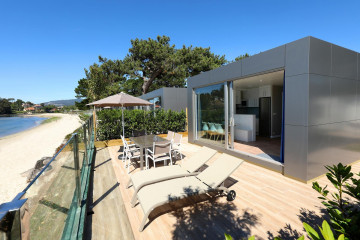 Imagen del camping de Baiona.