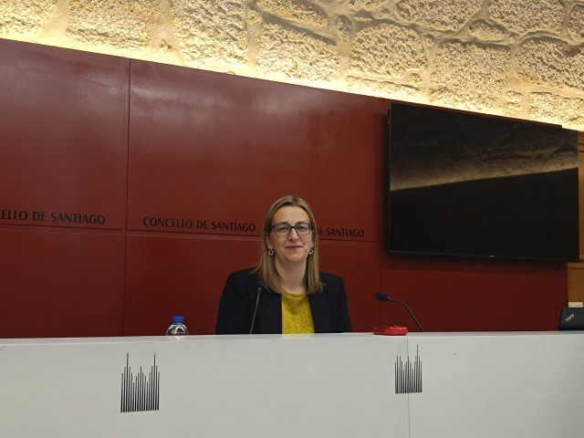 La portavoz del Gobierno local de Santiago, Míriam Louzao