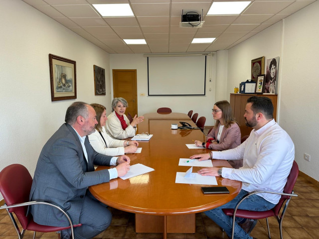 Imagen del encuentro de este lunes.