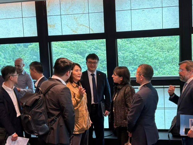 Imagen de la conselleira en China.