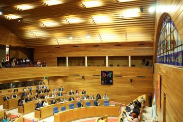 Pleno del Parlamento de Galicia.