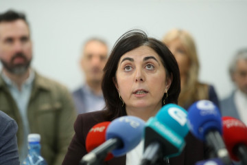 Elena Candia, durante la rueda de prensa de este miércoles.