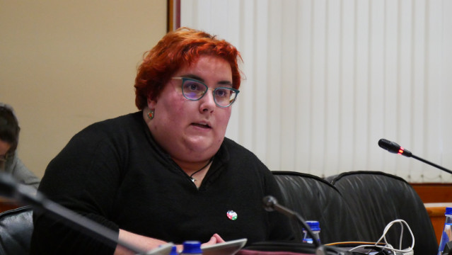 Archivo - La diputada nacionalista Iria Carreira