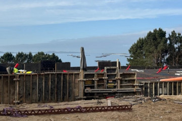 Obras de la EDAR de A Illa