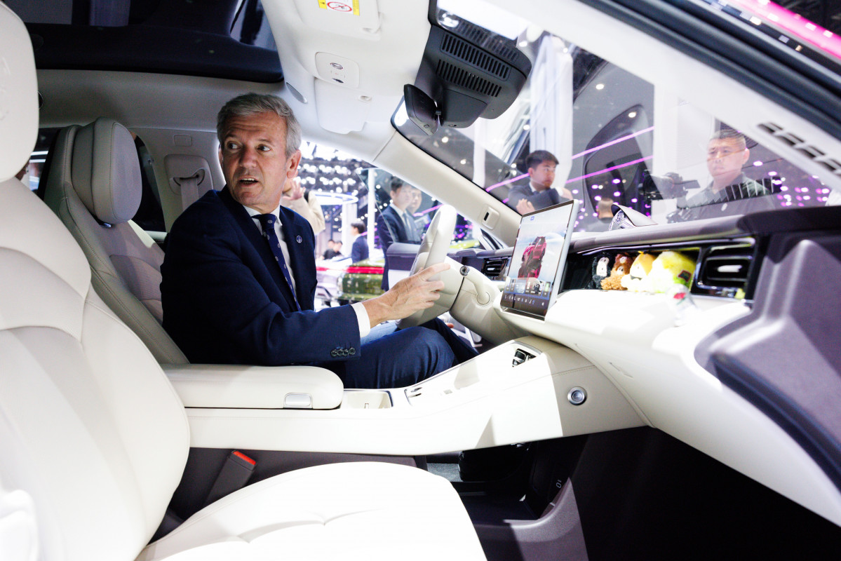 El presidente de la Xunta, Alfonso Rueda, este viernes.