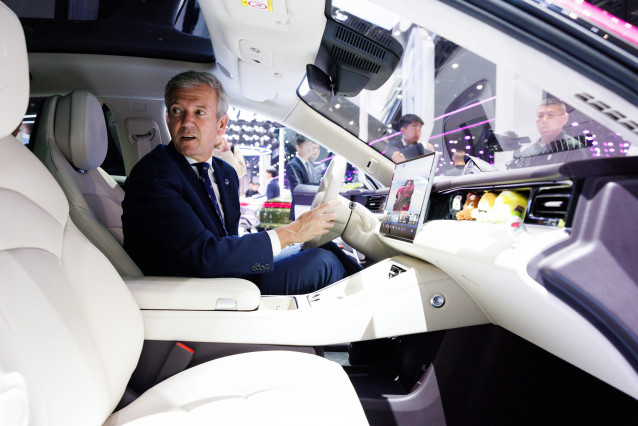 El presidente de la Xunta, Alfonso Rueda, este viernes.