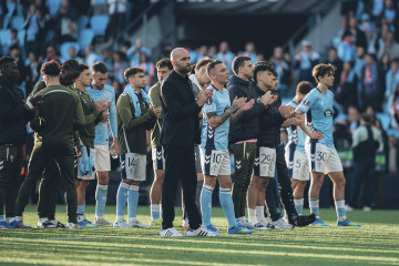 Celta jugadores grada