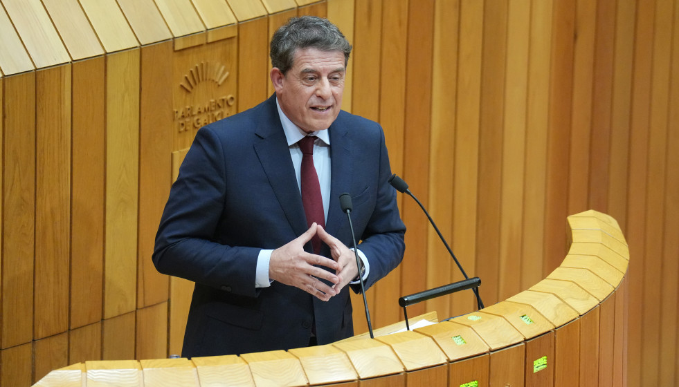 El portavoz del PSG-PSOE, José Ramón Gómez Besteiro