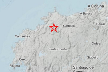 Seísmo de magnitud 2.6 registrado en Ponteceso (A Coruña), a 26 de abril de 2026.