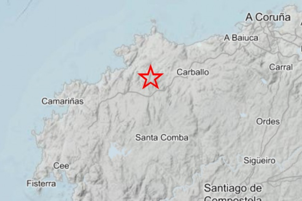 Seísmo de magnitud 2.6 registrado en Ponteceso (A Coruña), a 26 de abril de 2026.