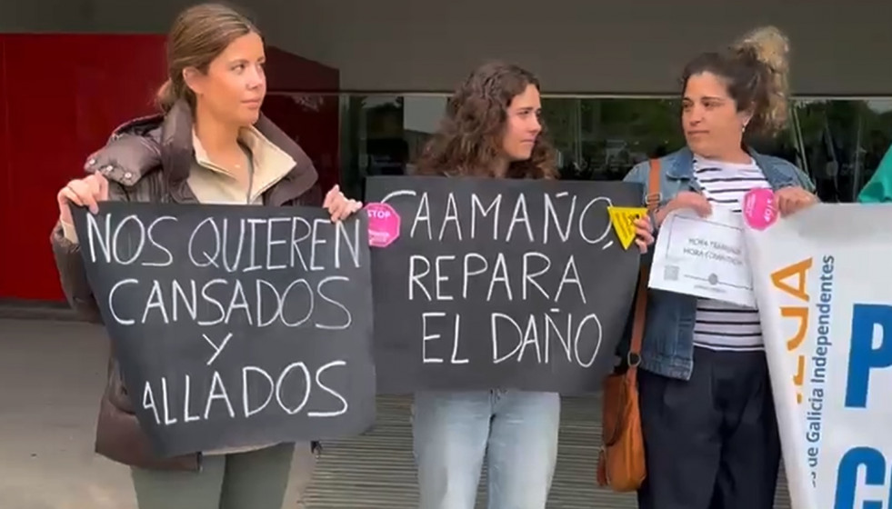 Protesta esta mañana en el hospital de Lugo por el Estatuto Marco