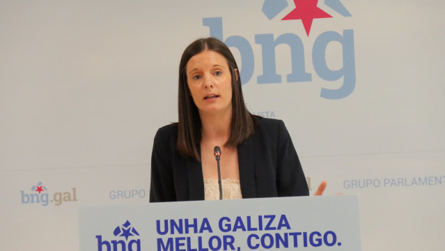 La viceportavoz del BNG en el Parlamento de Galicia, Olalla Rodil.