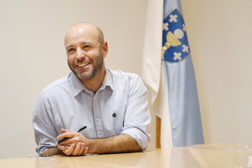 Archivo - El portavoz de En Marea en el Parlamento de Galicia, Luís Villares, durante una entrevista con Europa Press en el Parlamento de Galicia, en Santiago de Compostela/Galicia (España) a 16 de 