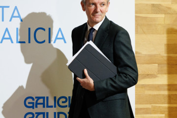 Rueda, al término del Consello de la Xunta.