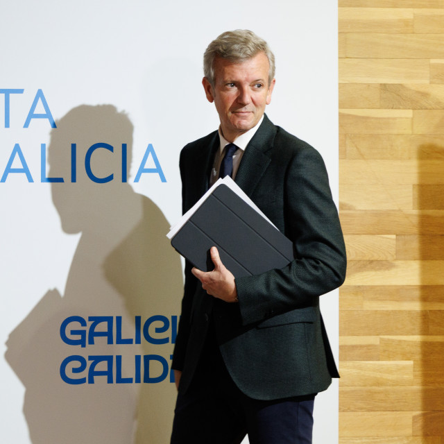 Rueda, al término del Consello de la Xunta.