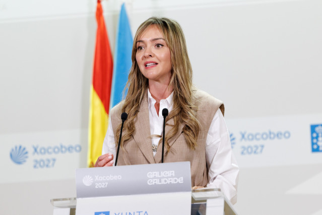 O titular do Executivo galego, Alfonso Rueda, preside a reunión do Consello da Xunta. Sala do Consello, 27/04/26.
