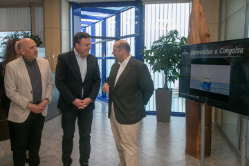 El presidente de la Diputación de A Coruña, Valentín González Formoso, visita Congalsa