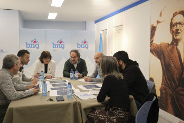 Archivo - Representantes del BNG en el Senado y en el Congreso se reúnen con responsables del Bloque a nivel local y comarcal.