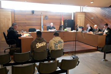 Los acusados de golpear a Yoel Quispe durante la celebración del juicio por la agresión mortal al joven en diciembre de 2023