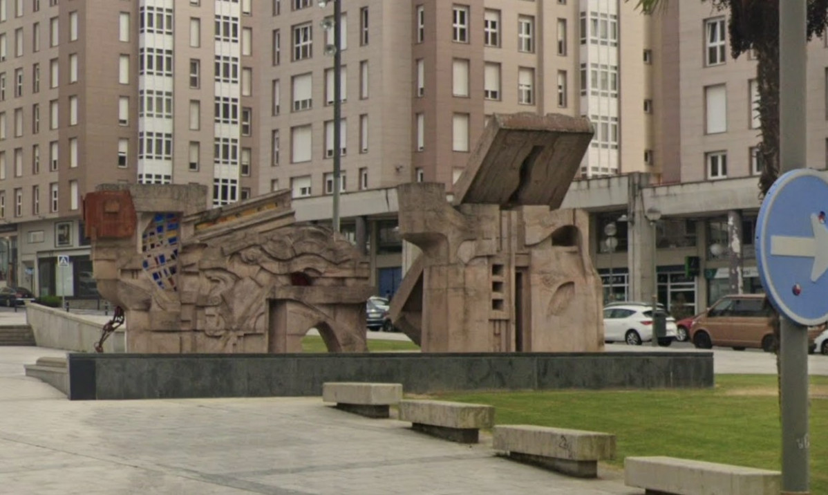 Praza de Augas Fu00e9rreas en Lugo