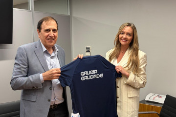 Imagen remitida por la Xunta del viaje de la conselleira de Politica Social, Fabiola García, a Buenos Aires