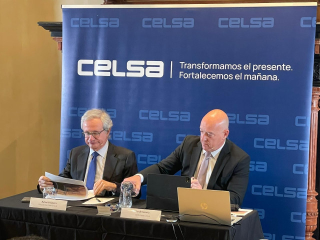 El presidente de Celsa, Rafael Villaseca, y el consejero delegado, Jordi Cazorla.