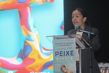 La conselleira do Mar, Marta Villaverde, participa en el Congreso de Infancia y Adolescencia celebrado en la Casa de la Cultura de Burela