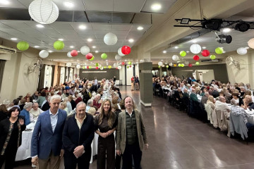 La conselleira de Política Social e Igualdade, Fabiola García, en un centro gallego en Argentina