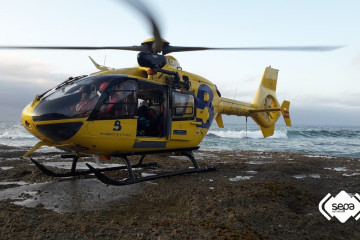 Archivo - Helicóptero de rescate de Bomberos de Asturias.