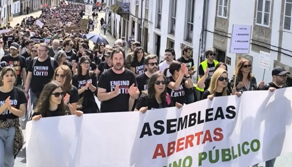 Una pasada marcha de la Asamblea de AMPAs
