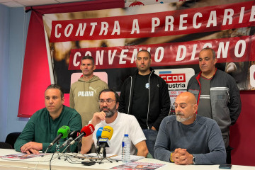 Imagen de la rueda de prensa de este martes.