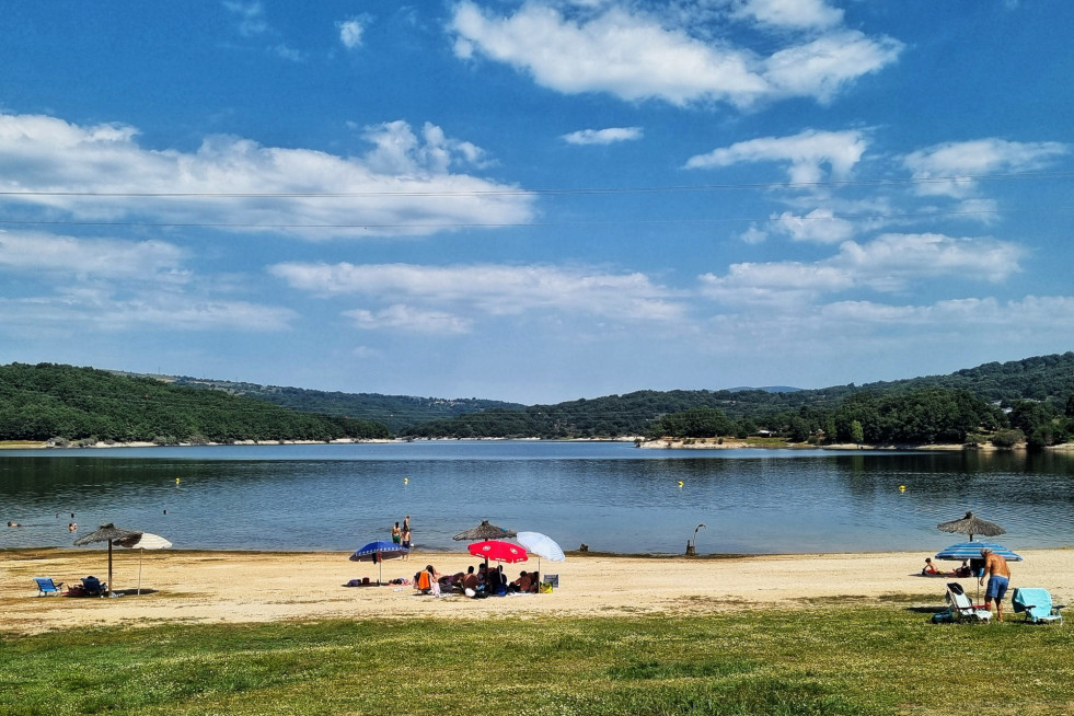 Praia dos Franceses de A Veiga en una foto de Elenita Veiga enviada a la TVG