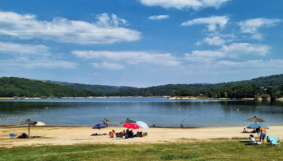 Praia dos Franceses de A Veiga en una foto de Elenita Veiga enviada a la TVG