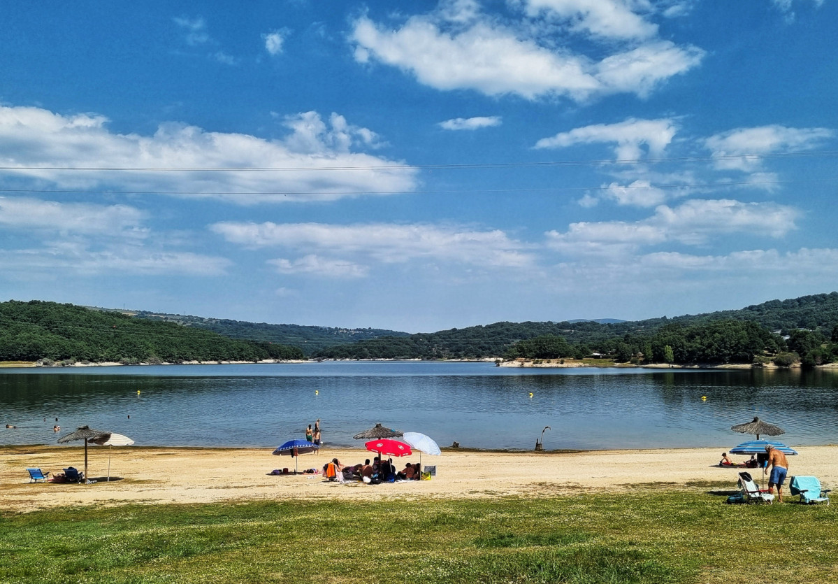 Praia dos Franceses de A Veiga en una foto de Elenita Veiga enviada a la TVG