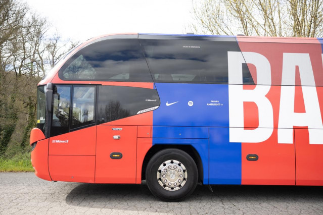 Imagen del autobús para el FC Barcelona