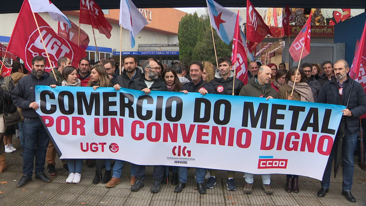 El metal de Pontevedra ante la primera de sus seis jornadas huelga: 