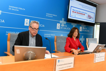 El conselleiro de Sanidade, Antonio Gómez Caamaño, en rueda de prensa, a 7 de mayo de 2026.