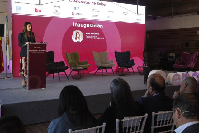 La conselleira do Medio Rural, María José Gómez, en el Encuentro Sober 2026: Diálogos rural-industria