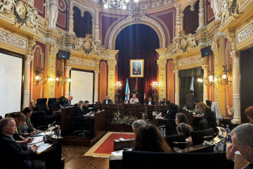 Pleno extraordinario en sustitución del ordinario en el Ayuntamiento de Ourense, presidido por su alcalde, Gonzalo Pérez Jácome