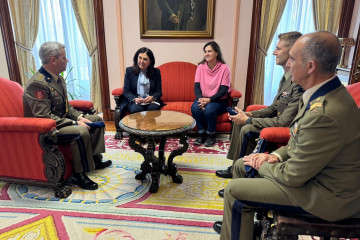 Candia y Reigosa en la recepción.