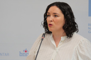 Archivo - La diputada del BNG Saleta Chao.