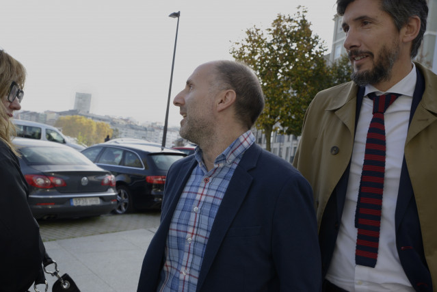 Archivo - El alcalde de Ourense, Gonzalo Pérez Jácome, a su llegada al edificio de los Juzgados de Ourense