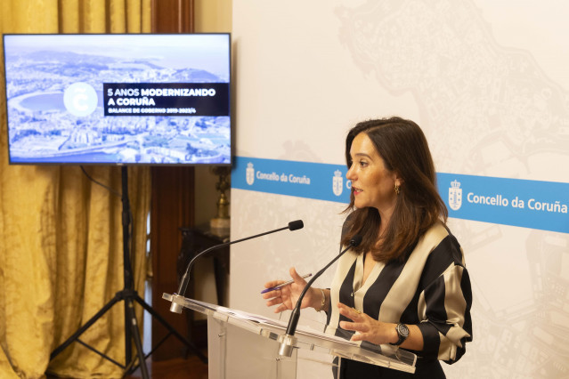 Archivo - La alcaldesa de A Coruña, Inés Rey