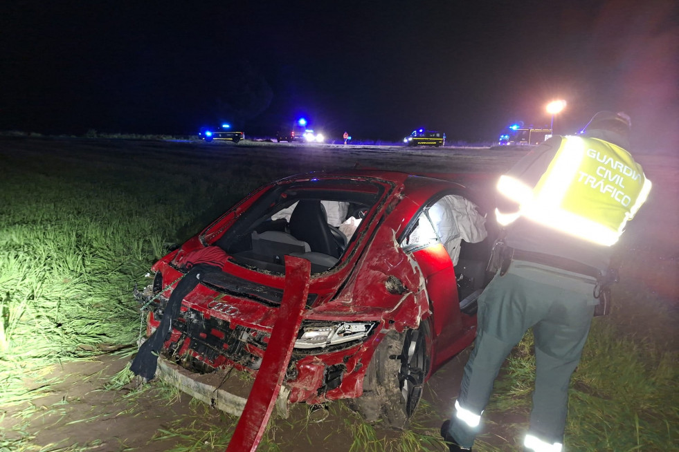 Imagen del vehículo accidentado.