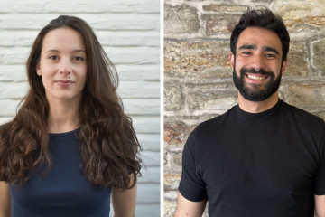 Archivo - Los investigadores Clara Fernández Garrido y Anxo Méndez Villar