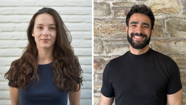 Archivo - Los investigadores Clara Fernández Garrido y Anxo Méndez Villar
