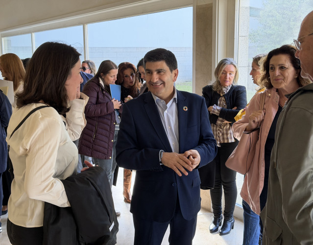 El delegado del Gobierno en Galicia, Pedro Blanco ,asiste al aniversario de la Asociación de Xornalistas de Santiago.