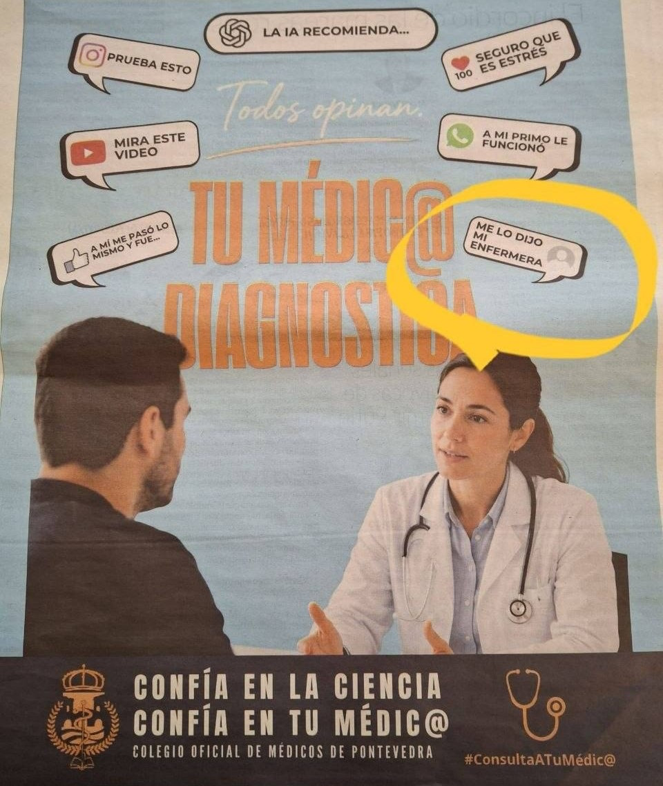 Campaña del Colegio Oficial de Médicos de Pontevedra