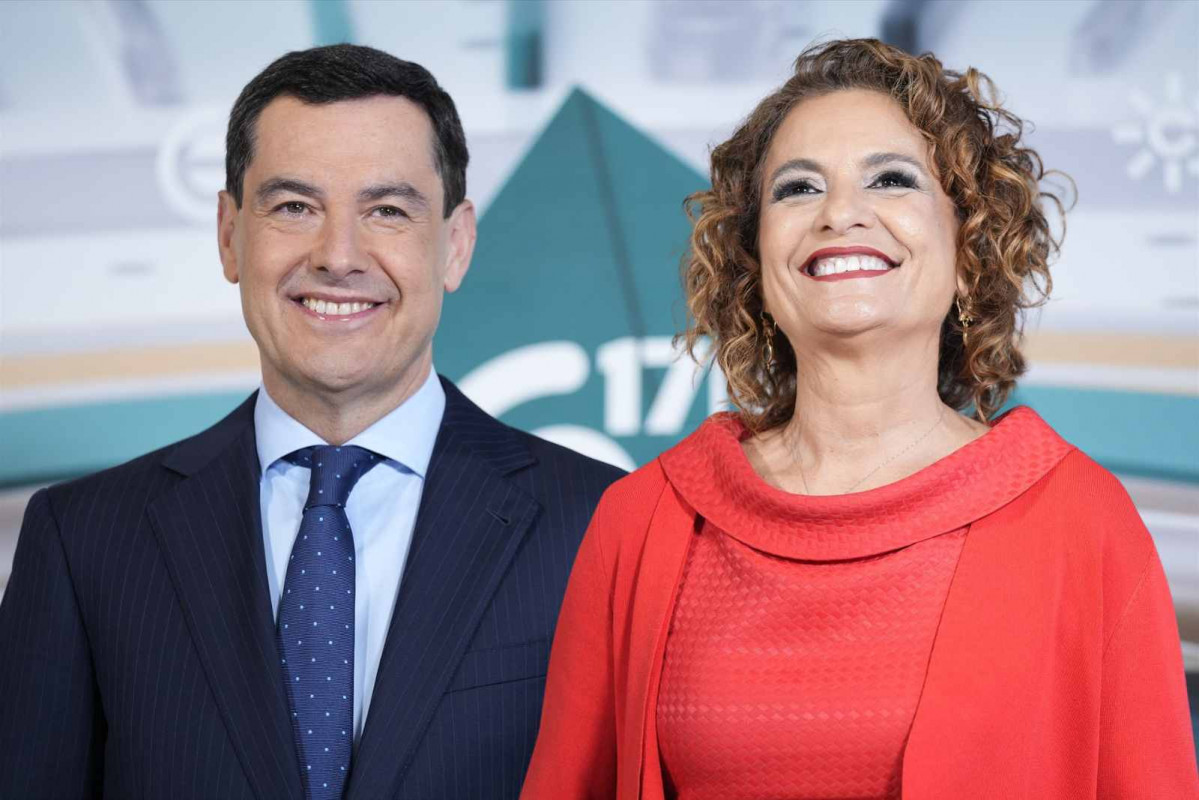 Juanma Moreno y María Jesús Montero   EUROPA PRESS   canva