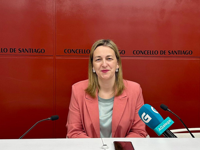 La portavoz del Gobierno local, Míriam Louzao, en rueda de prensa